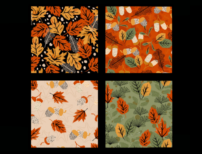 *6KW* FULL PERM Textures (Seamless Retro Fall Background)