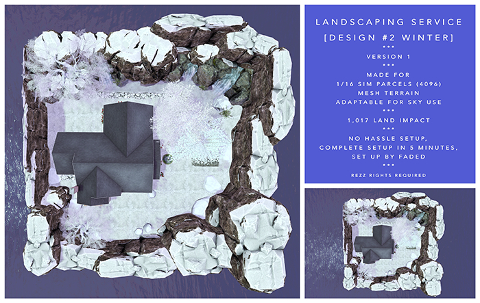 [F] Landscape 2 - Daffodil Lane - WINTER - (1/16 Sim - 4096)