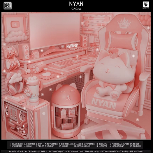 1. BAMSE : Nyan - Chair RARE