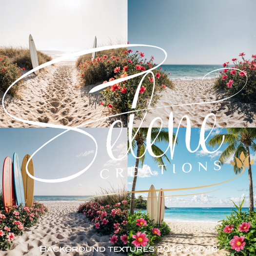 [Selene Creations] Background #40 Beach -2-  2K