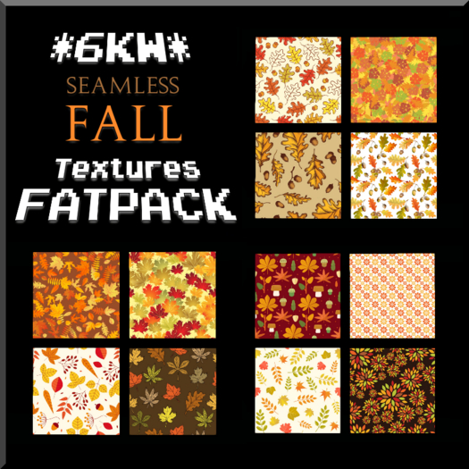*6KW* FULL PERM Seamless Fall Textures FATPACK