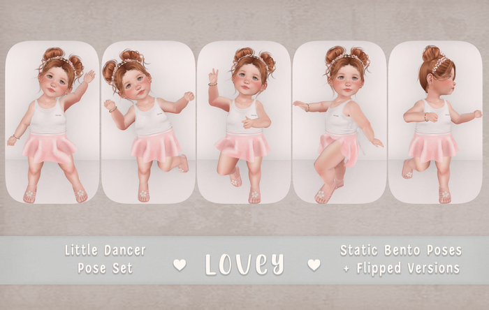 ;Lovey- Little Dancer Pose Pack