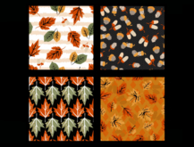 *6KW* FULL PERM Textures (Seamless Retro Fall Wallpaper)
