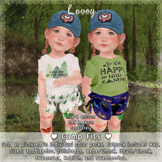 ;Lovey- Camp Fits - FATPACK