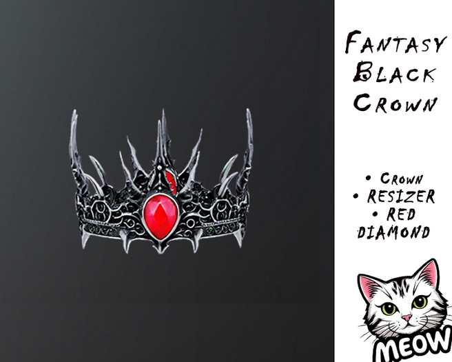 *MEOW* Fantasy Black Crown