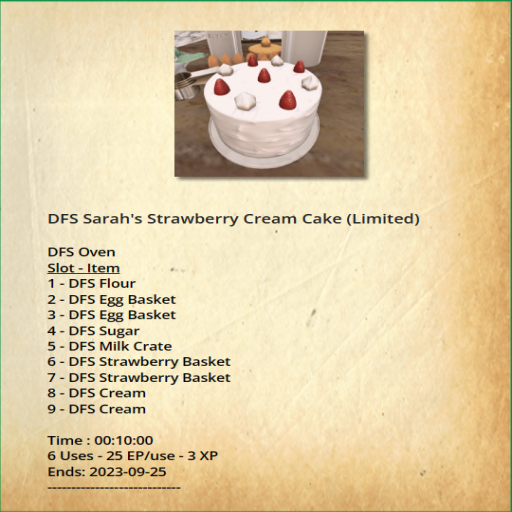 [10] DFS Sarah's Strawberry Cream Cake (Limited Edition Item)