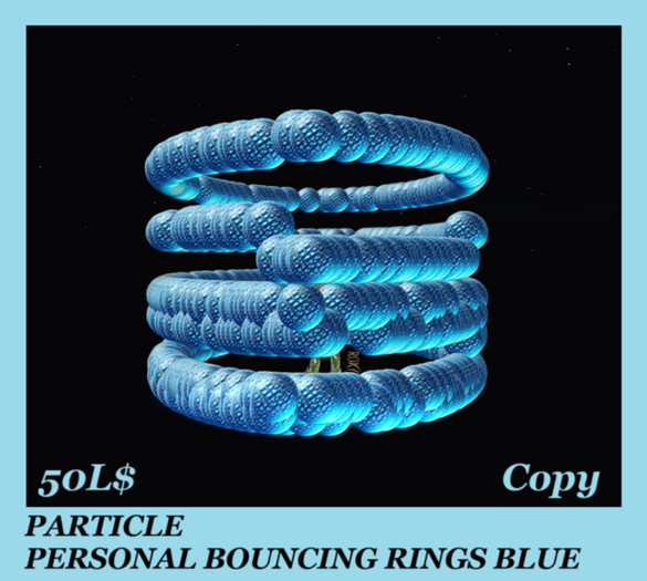 PARTICLE PERSONAL BOUNCING RINGS BLUE