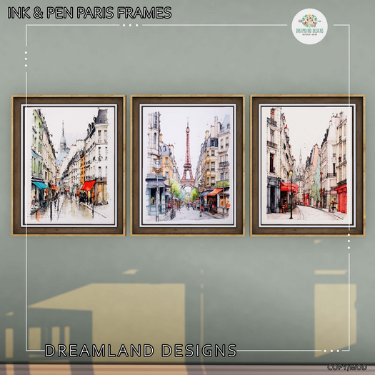 DD Ink & Pen Paris Frames