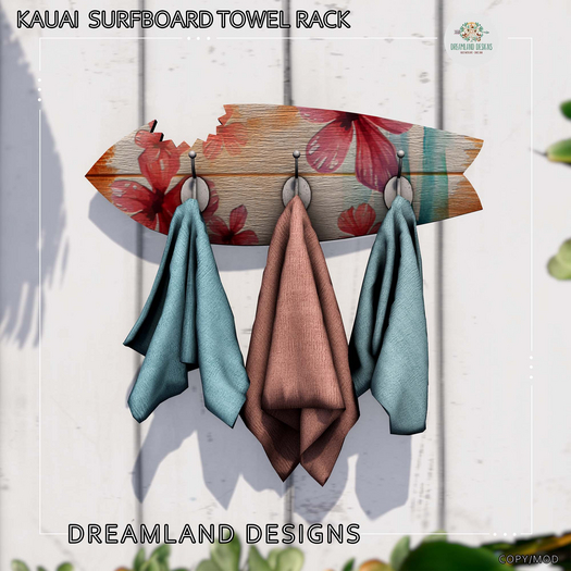 DD Kauai  Surfboard Towel Rack
