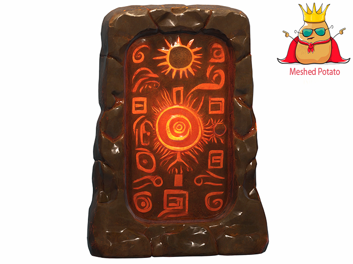 Potato Runes Second Life Marketplace - Lava Rune Stone Full Perm
