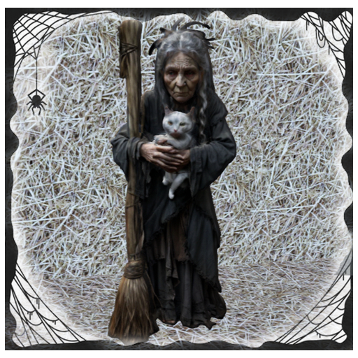 Old Witch wth Cat