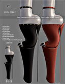 : A75 : Lola Heels Color Black