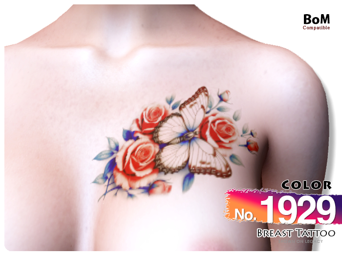 (Breast Tattoo) No.1929 Color