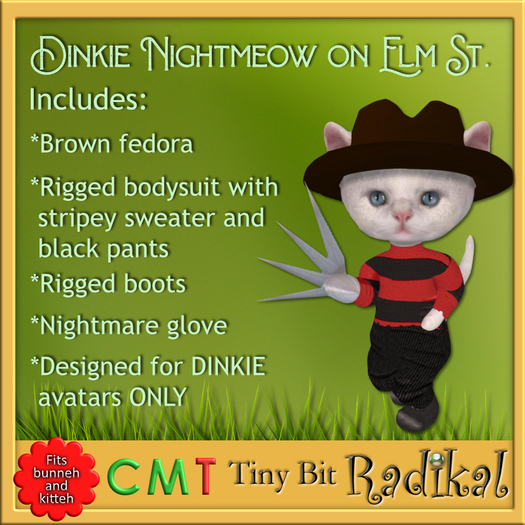 Dinkie Nightmeow on Elm St.