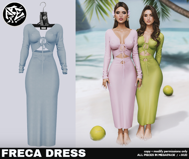 Pare.Freca Dress - Cielo