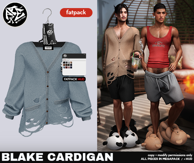 Pare.Blake Ripped Cardigan - Fatpack
