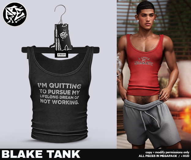 Pare.Blake Tank Tee - Quitting