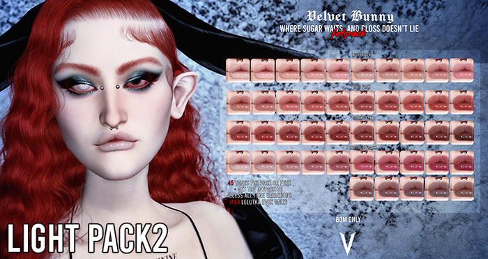 VIENA. Velvet Bunny Gloss Light v2 Pack {Add me}