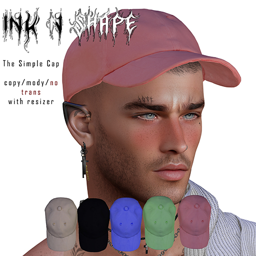 INK'N'Shape - The Simple Cap Rosa UNISEX