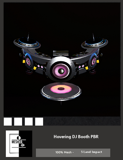 MeshedUp: Hovering DJ Booth PBR