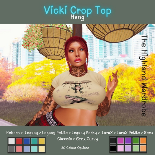 THW Vicki Crop T-Shirt Hang