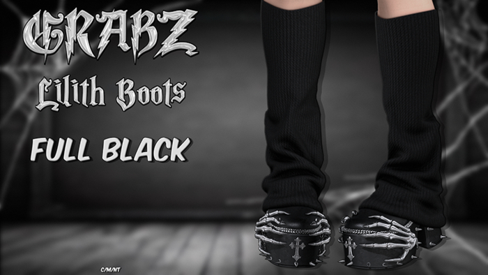 .GRABZ. ~ Lilith Boots Black ~