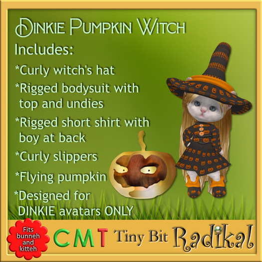 Dinkie Pumpkin Witch