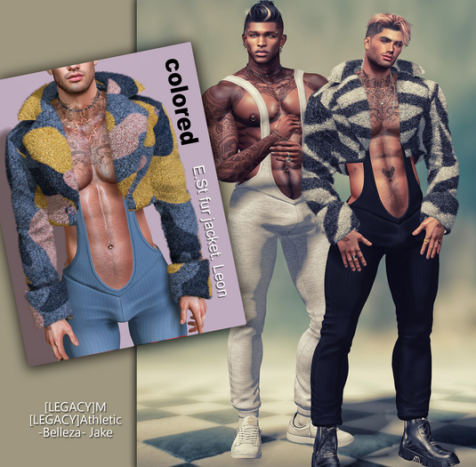 E.St fur jacket. Leon colored