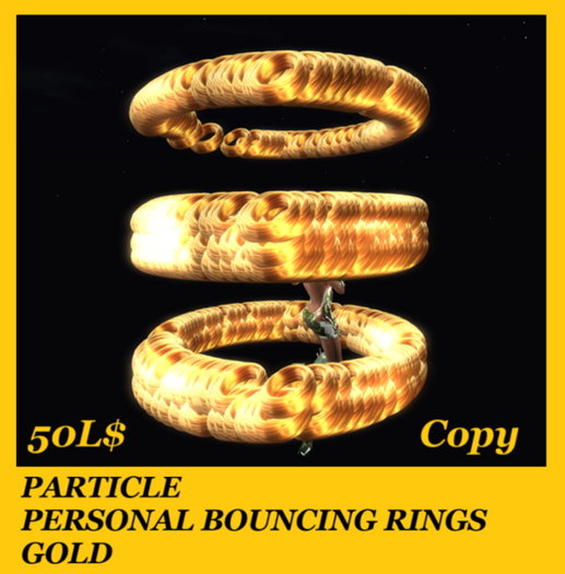 PARTICLE PERSONAL BOUNCING RINGS GOLD