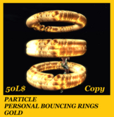 PARTICLE PERSONAL BOUNCING RINGS GOLD