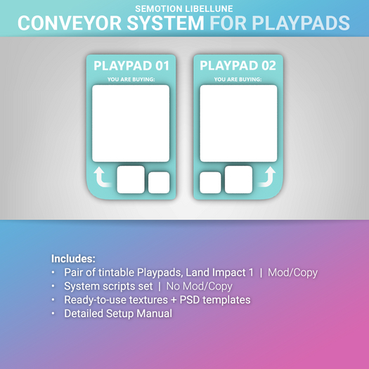 [PLAYPAD] SEmotion Libellune Conveyor / Gacha System for Playpads ver.1