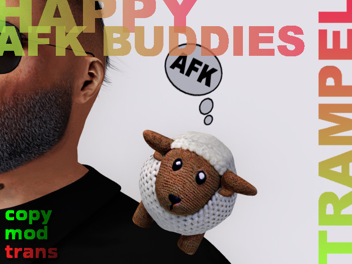 Plushie sheep (AFK shoulder companion)
