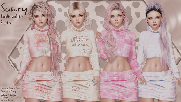 .:Bad Rabbit:. Sumry Hoodie and skirt FATPACK
