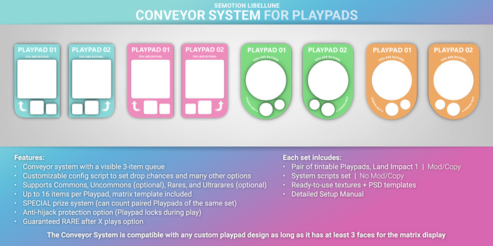 [PLAYPAD] FATPACK SEmotion Libellune Conveyor / Gacha System for Playpads
