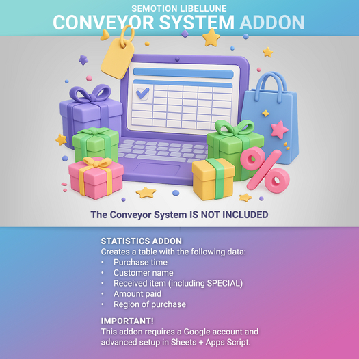 [PLAYPAD] SEmotion Libellune Statistics Addon for Conveyor System