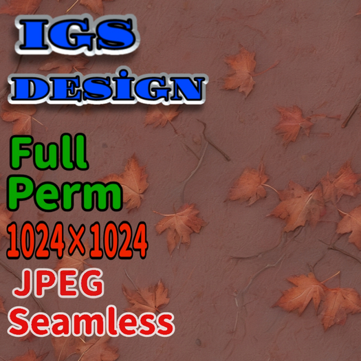 Seamless Autumn Ground Texture Full Perm