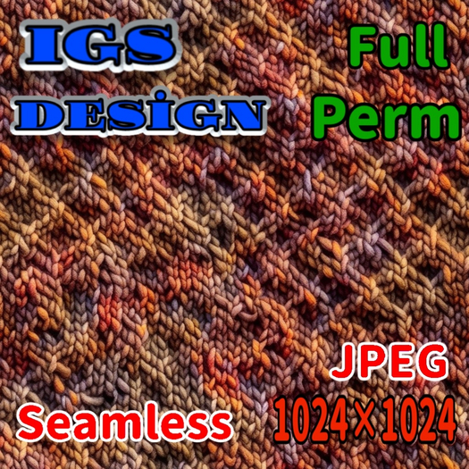 Seamless Autumn Knitted Texture