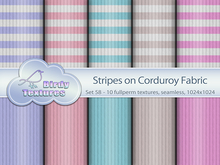 Birdy Textures - [Set 58] - STRIPES on corduroy fabric