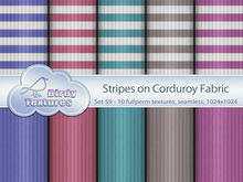 Birdy Textures - [Set 59] - STRIPES on corduroy fabric