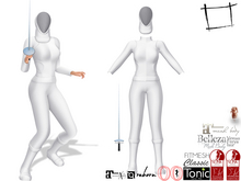 WC1637 Female Fencing Full Outfit Suit Helmet Shoes Sword