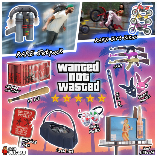 [Bad Unicorn] Wanted Not Wasted Full Gacha Set