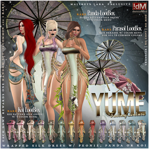 !dM Yume **PANDA LOOTBOX** LARA RARE 1