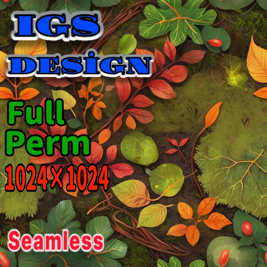 Full Perm Seamless Texture - Autumn Ground 