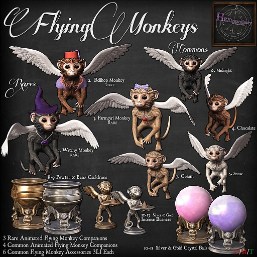 3. *HEXtraordinary*  Farm Girl Flying Monkey - RARE