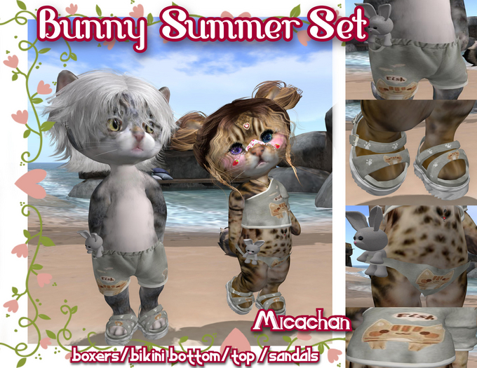 Micachan  Dinkies Bunny Summer Set UNISEX