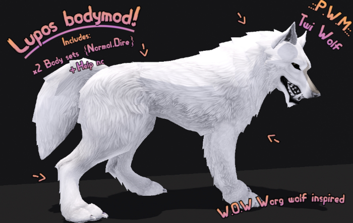 [ PWM ] Twi wolf - Lupos Bodymod {Default,Dire}