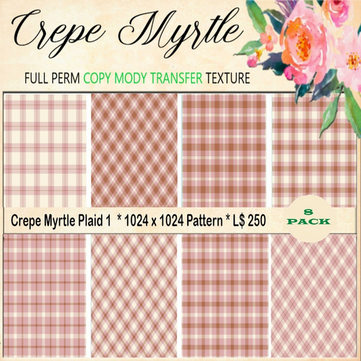 Crepe Myrtle Plaid 1