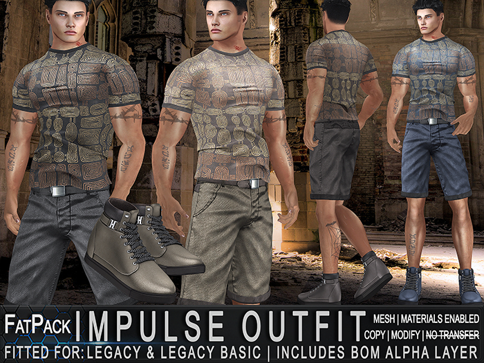 FATPACK - ZED 6x Legacy Impulse Outfit - Male - COPY MOD