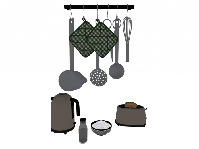 kettle, toaster, bottle, kitchenware