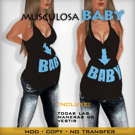 Tshirt light-blue "BABY"